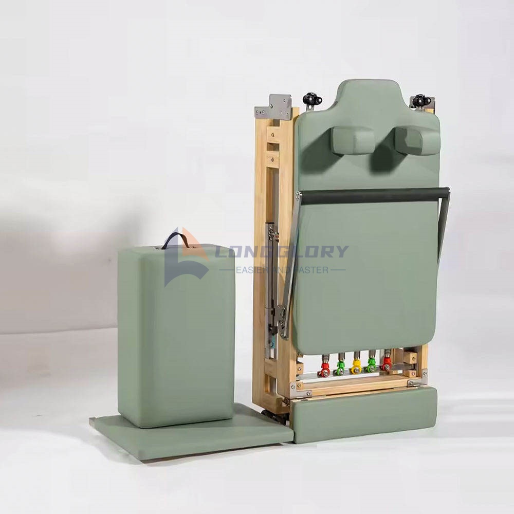 Haritz Egurrezko Pilates Reformer tolesgarria