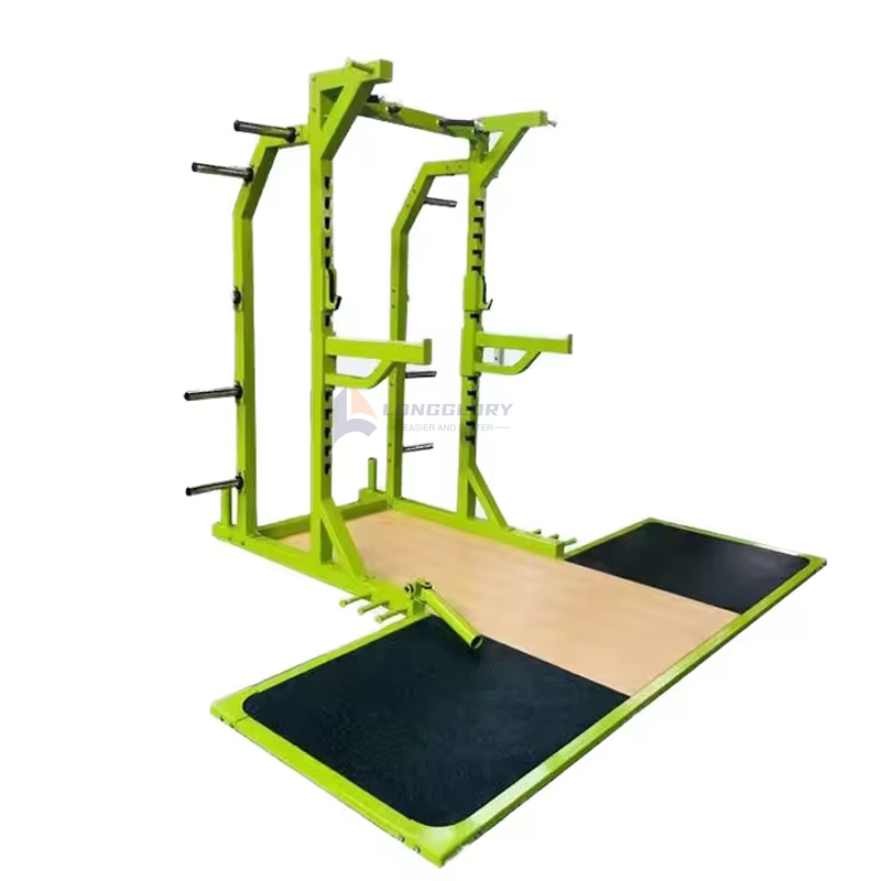 Squat Rack Halterofilia Plataformarekin